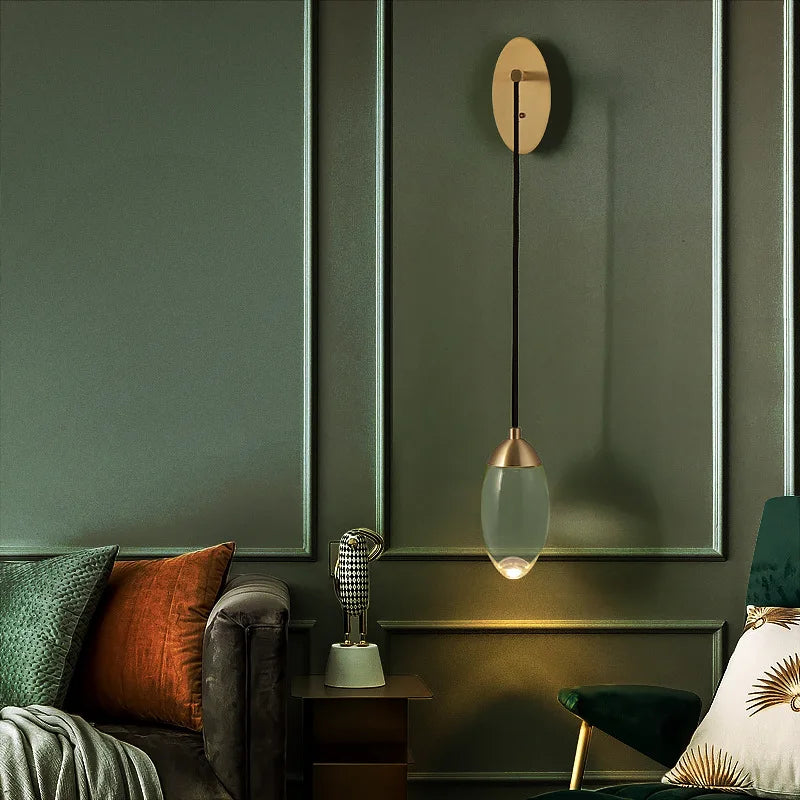 applique murale LED luxe cristal Wandlamp - vue 5 sur 6