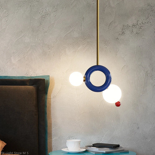 suspension moderne minimaliste en résine gourde