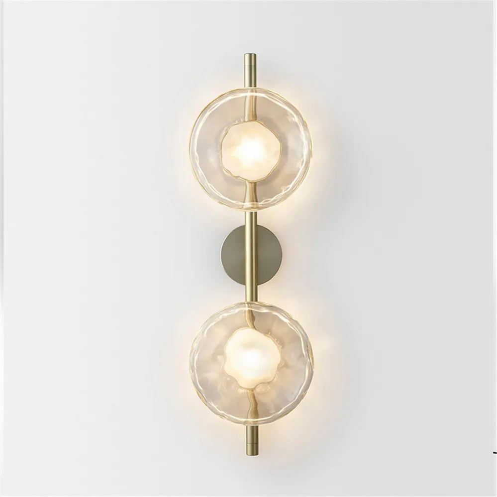 Design-Wandleuchte aus Glas für moderne elegante Dekoration - vue 6 sur 10
