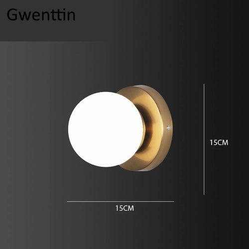 Moderne LED-Wandleuchte aus Glas für die Innendekoration