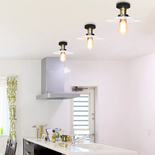 plafonnier industriel vintage led loft style américain