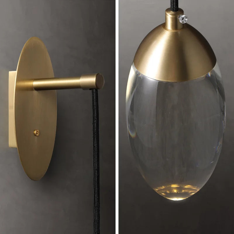 applique murale LED luxe cristal Wandlamp - vue 6 sur 6