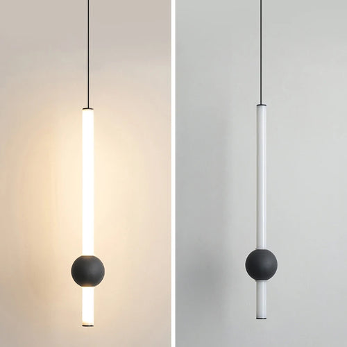 lampe suspendue led en aluminium acrylique design moderne