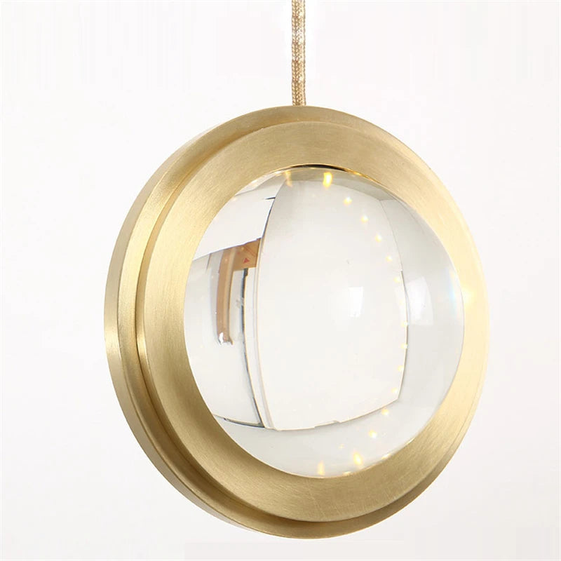 suspension moderne en cristal design luxe pour intérieur décoratif - vue 4 sur 12