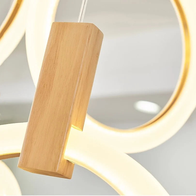 lustre led suspendu style loft pour escalier - vue 7 sur 17