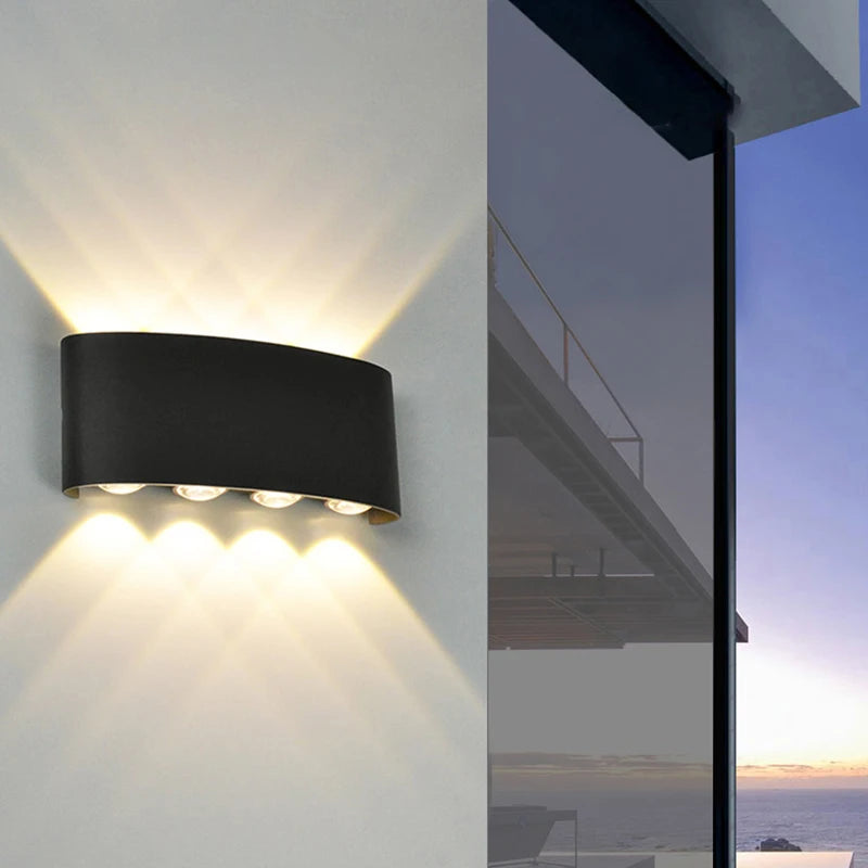 applique murale led étanche pour jardin extérieur et intérieur - vue 6 sur 8
