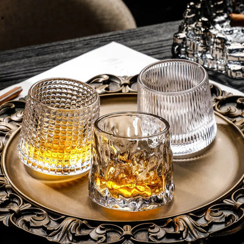 Verres à whisky old fashioned relief élégant bar