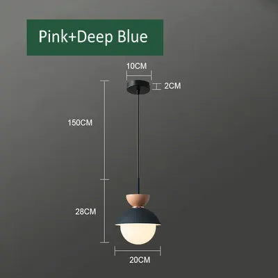 suspension créative avec abat-jour en verre et long câble - vue 11 sur 18
