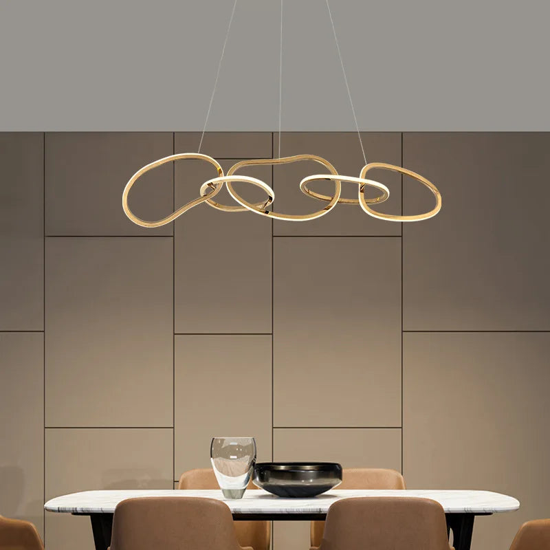 plafonnier led suspendu design moderne pour intérieur décoratif - vue 2 sur 9