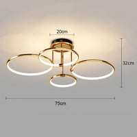 Moderne nordische Wohnzimmer-Deckenleuchte für ein warmes Ambiente