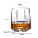 Verres whisky old fashioned style relief élégant