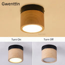 plafonnier à led en bois nordique moderne pour intérieur design