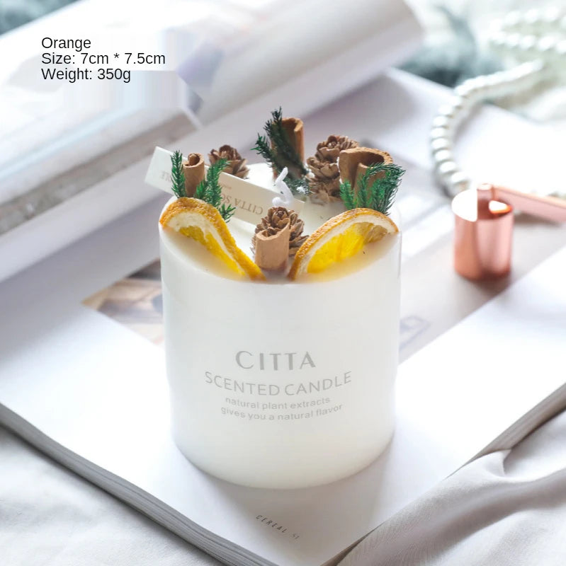 bougies parfumées romantiques aux fleurs séchées pour intérieur - vue 10 sur 11