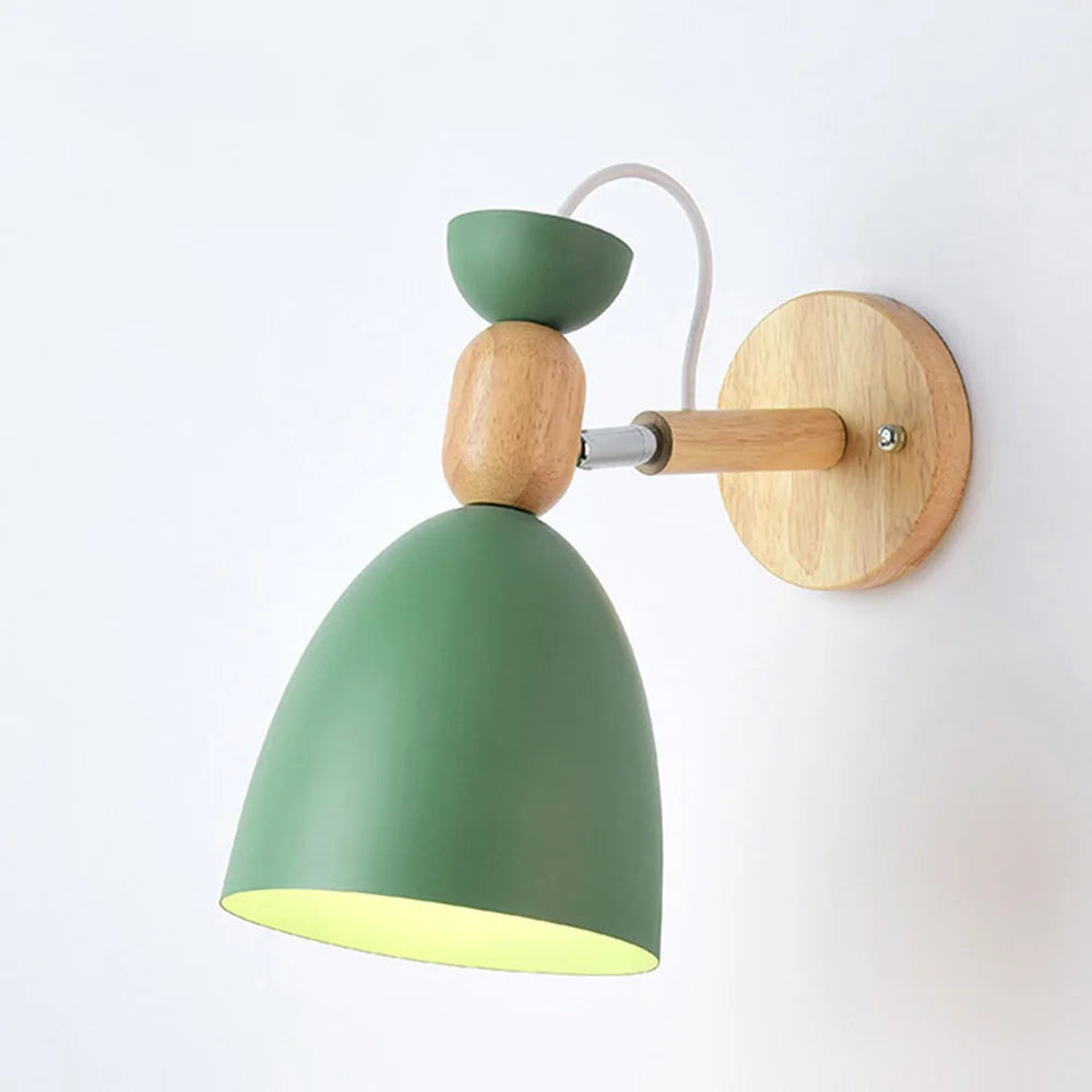 Dekorative Wandleuchte für das Kinderzimmer aus Eisen und Holz - vue 5 sur 6