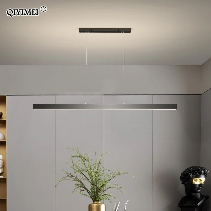 lustre led moderne pour décoration intérieure maison bar - vue 7 sur 16