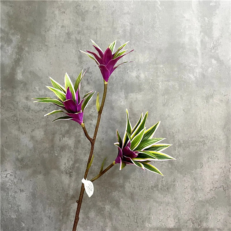 grandes branches de lys artificiels avec feuillage réaliste pour décoration