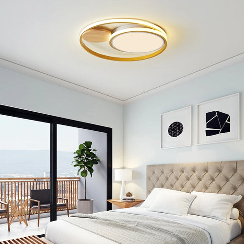 LED-Deckenleuchte nordisch schlicht kreativ 2 Stile warmes Ambiente - vue 2 sur 8