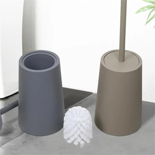 brosse de toilette moderne avec couvercle et design élégant - vue 5 sur 9