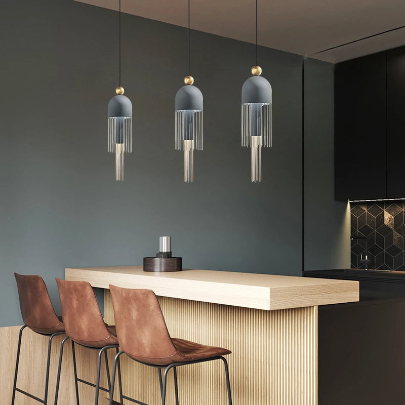 lustre moderne créatif d'art nordique pour bar et restaurant - vue 7 sur 11