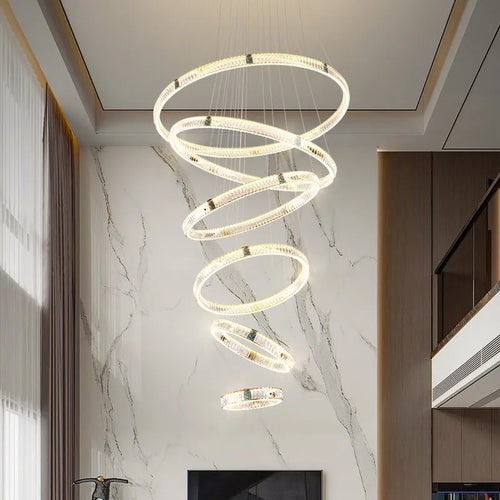 Moderne Kristall-Pendelleuchte für elegantes Interieur - vue 4 sur 16