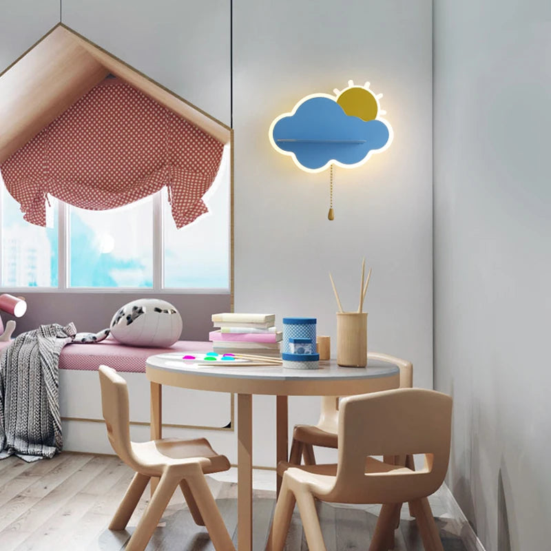 lampe de chevet en forme de nuage pour enfants - vue 5 sur 10
