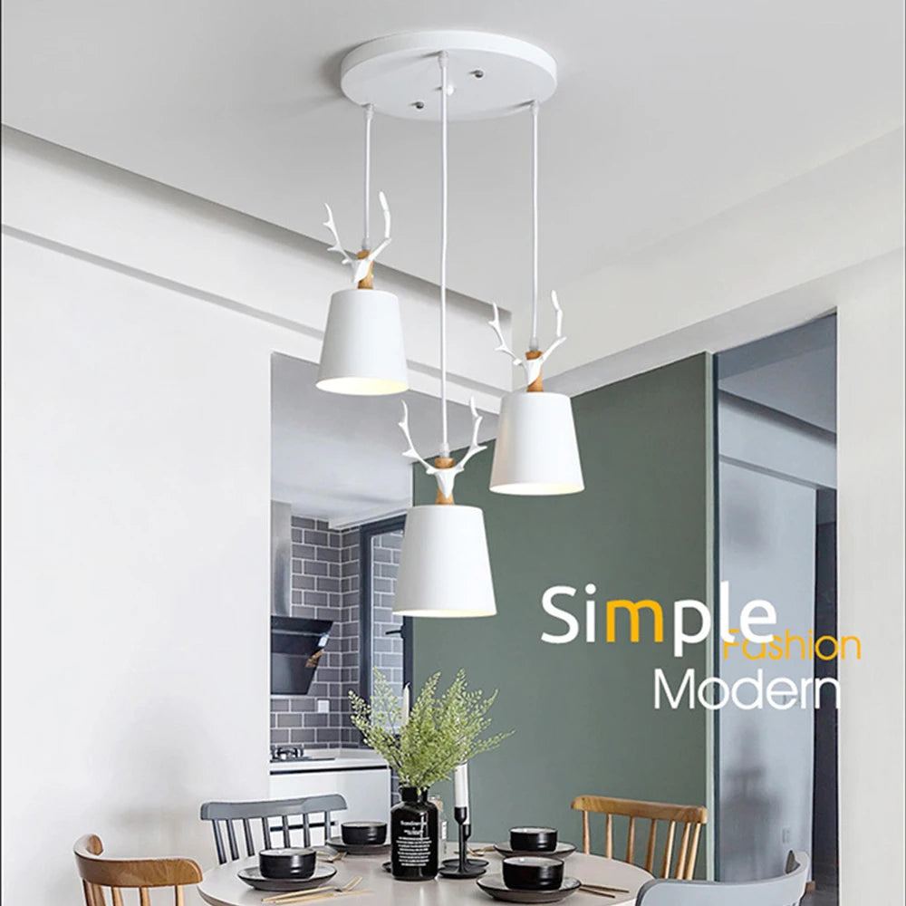 suspension moderne en bois nordique pour restaurant - vue 3 sur 13