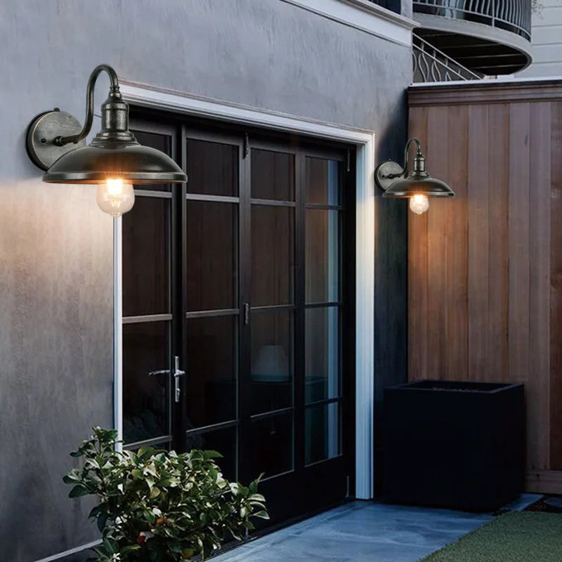 Vintage Induction applique couloir allée balcon étanche éclairage extérieur applique murale jardin luminaire AC90-260V - vue 5 sur 8