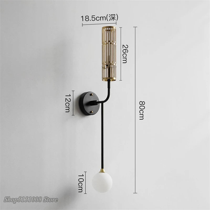 applique murale led moderne créative nordique luminaire décoratif - vue 7 sur 7