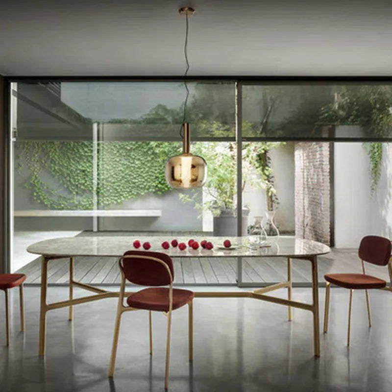 suspension en verre design pour bar restaurant bureau et boutique - vue 6 sur 9