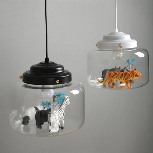suspension led dessin animé nordique animaux mignons cadeau décoratif