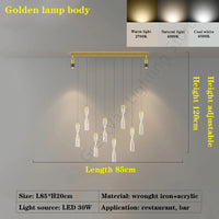 lustre de luxe moderne nordique étoile design led créatif