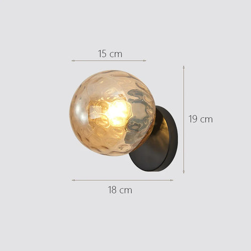 Wandleuchte Mond aus Glas für die Innendekoration - vue 10 sur 14
