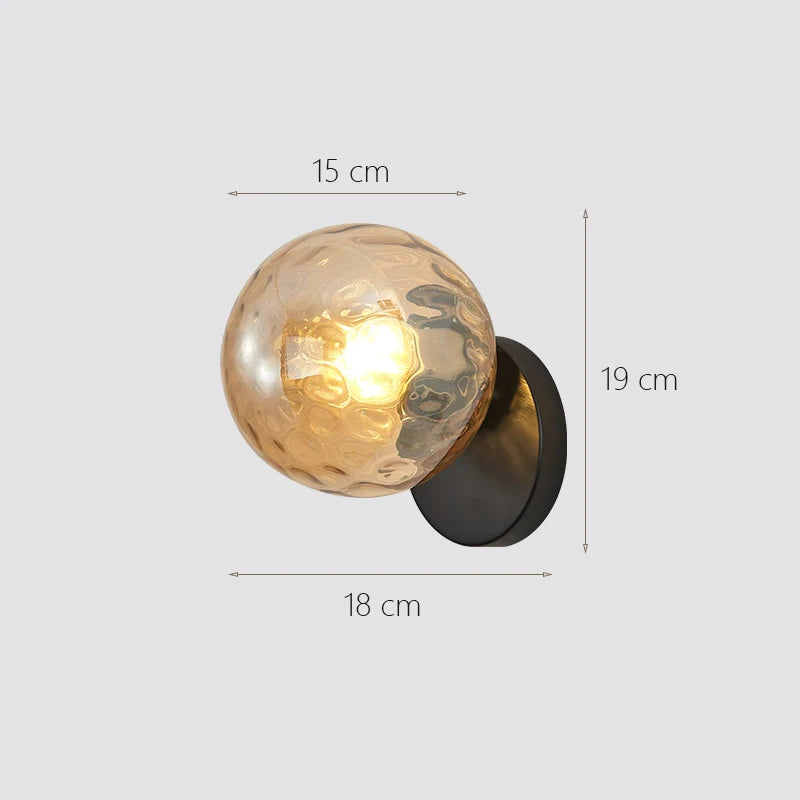 Wandleuchte Mond aus Glas für die Innendekoration - vue 10 sur 14