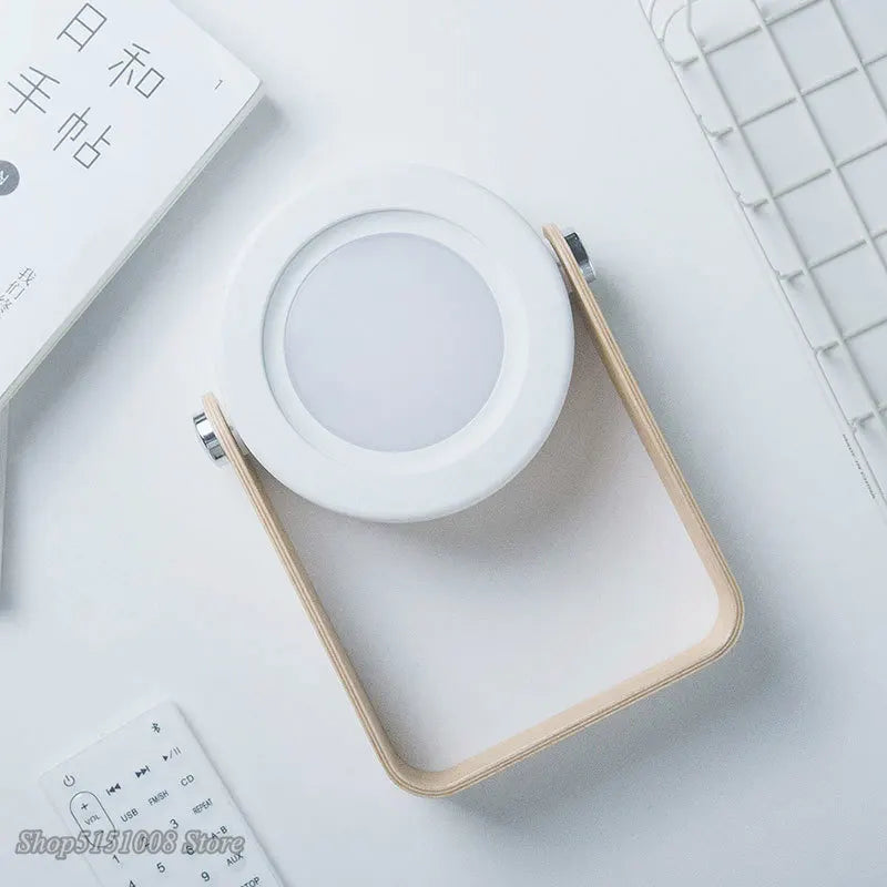 lampe de lecture pliable en bois avec veilleuse led usb - vue 7 sur 9