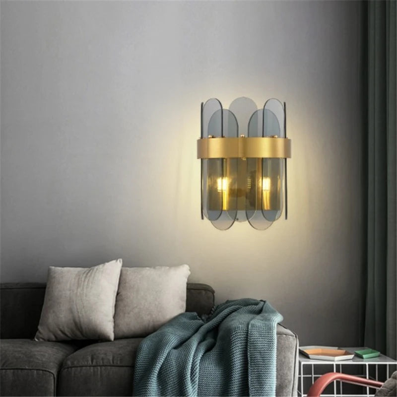 applique murale led nordique en verre design créatif et moderne - vue 6 sur 8