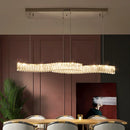 Kronleuchter mit LED-Kristallband modern, schlicht und kreativ