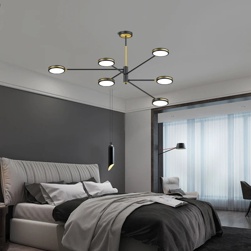lustre led moderne pour restaurant style nordique - vue 5 sur 9
