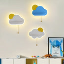applique murale led créative en forme de nuage pour enfants