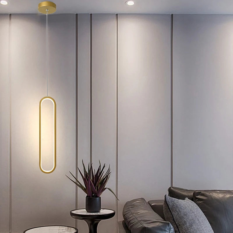 suspension led de style moderne et minimaliste - vue 5 sur 11