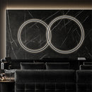 applique murale à led en forme d'anneau pour décoration moderne