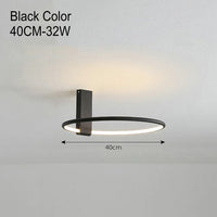Runde LED-Deckenleuchte im skandinavischen Design aus Metall und Aluminium