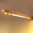 Moderne LED-Pendelleuchte aus Holz für stilvolle Wohnraumgestaltung
