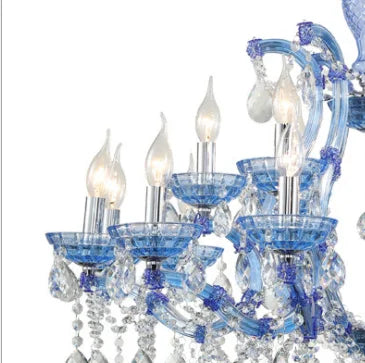 Moderner Kronleuchter aus Eisen und Kristallglas im Art-déco-Stil als Pendelleuchte