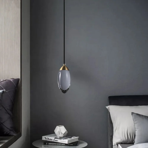 lampe de luxe en cristal k9 cuivre lustre créatif minimaliste