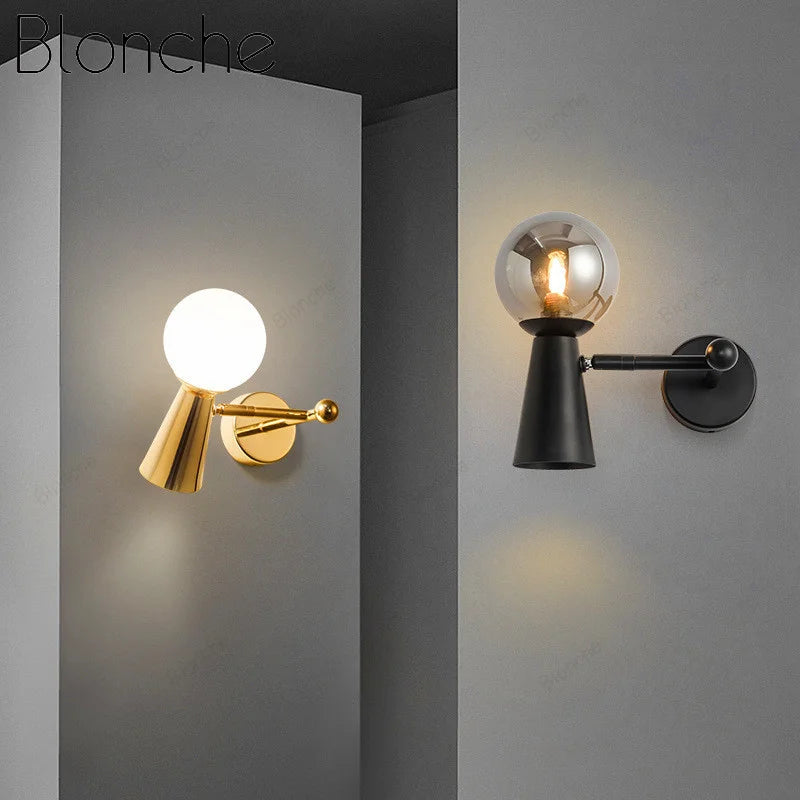 applique murale en verre à tête rotative pour décoration intérieure - vue 2 sur 12