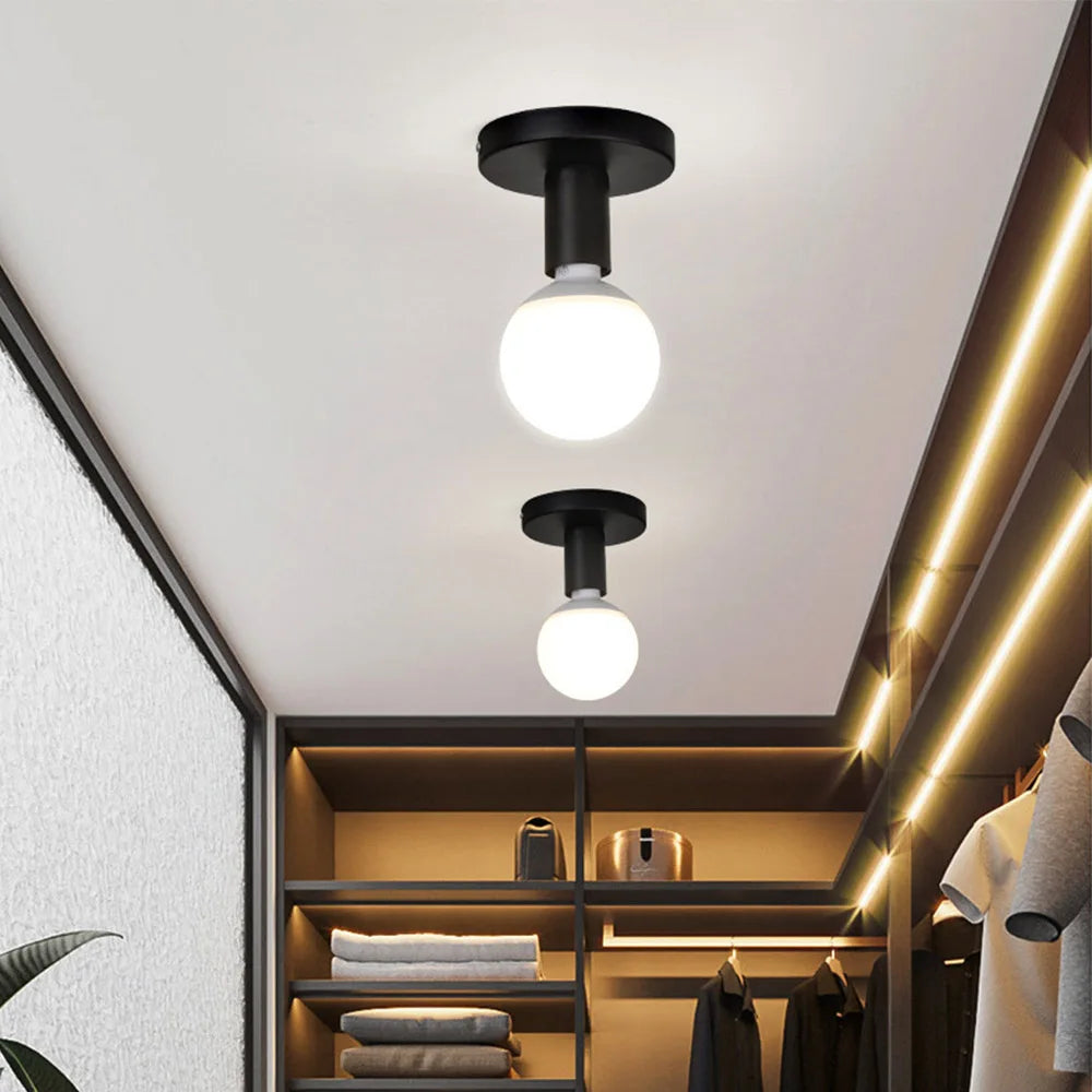 Vintage Pendelleuchte aus Metall für elegantes Interieur - vue 3 sur 8