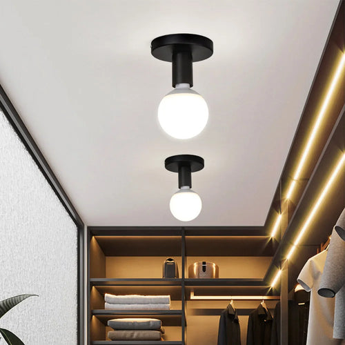 Vintage Pendelleuchte aus Metall für elegantes Interieur - vue 3 sur 8