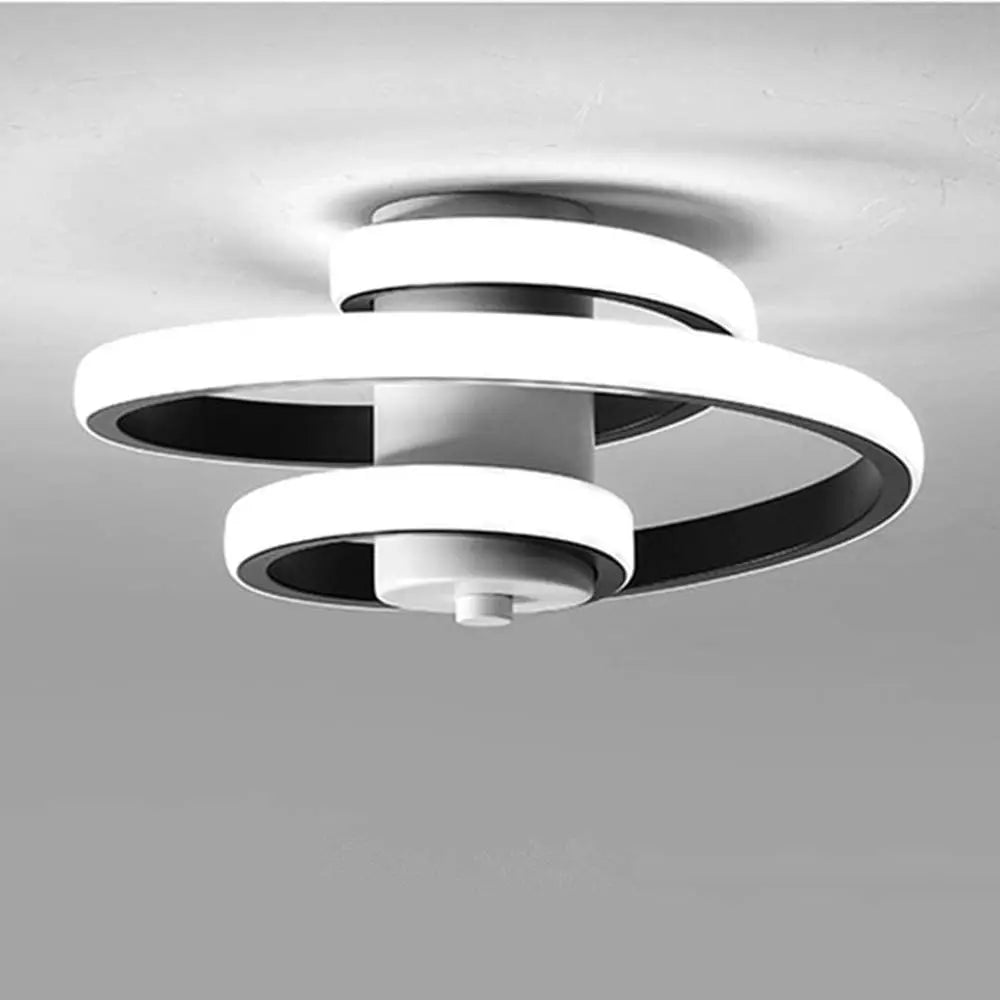 Plafonnier LED moderne en forme de spirale