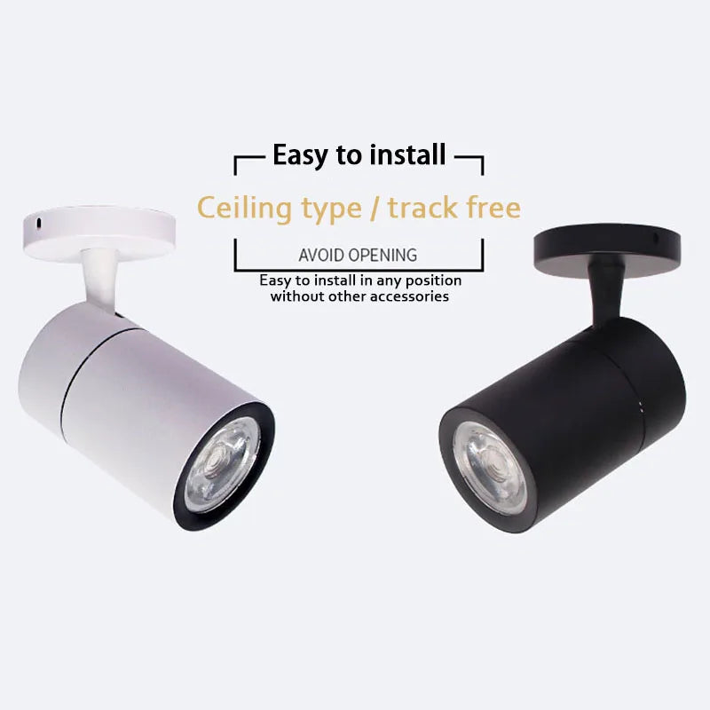 spot led à intensité variable pour éclairage intérieur moderne - vue 4 sur 8