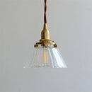 Loft Industrielle LED-Pendelleuchte Retro Messing Glas Antike Hängeleuchte